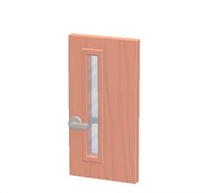 Red Interior door