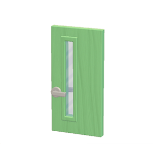 Green Interior door