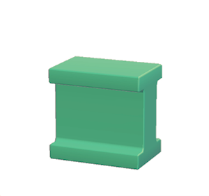 Aquamarine Iron beam