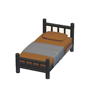 Brown Iron bed