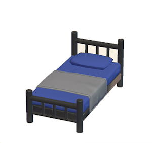 Navy Iron bed