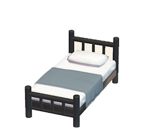Gray Iron bed