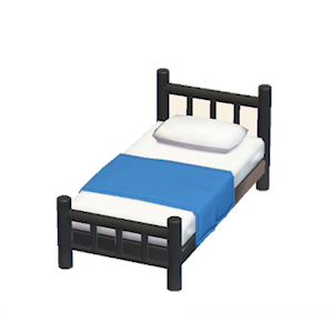 Blue Iron bed