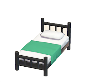 Aquamarine Iron bed
