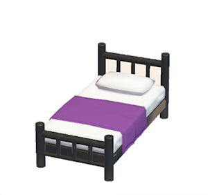Purple Iron bed