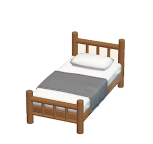 Brown Iron bed