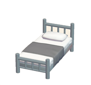 Gray Iron bed