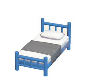 Blue Iron bed