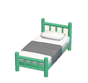 Aquamarine Iron bed