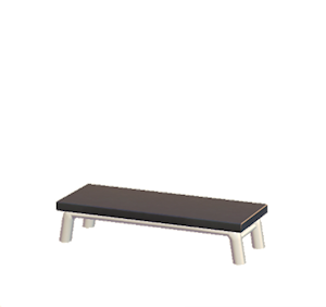 White Iron bench
