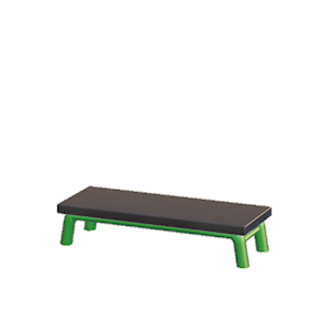 Green Iron bench