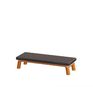 Orange Iron bench