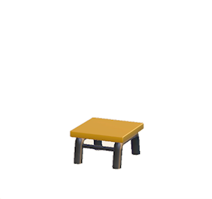 Yellow Iron chair