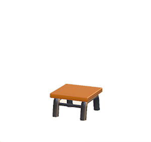 Orange Iron chair