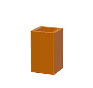 Orange Iron column