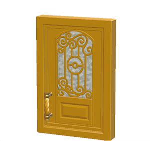 Yellow Iron door