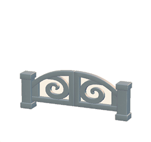 Gray Iron gate