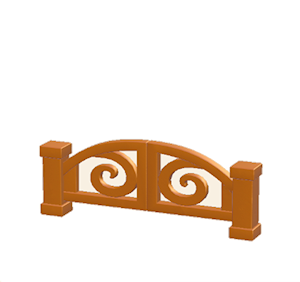 Orange Iron gate