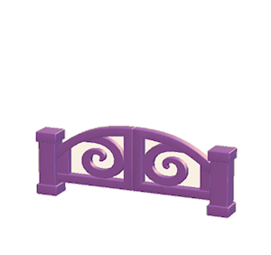 Purple Iron gate
