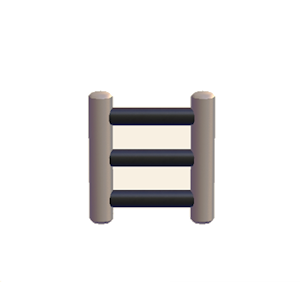 Beige Iron ladder