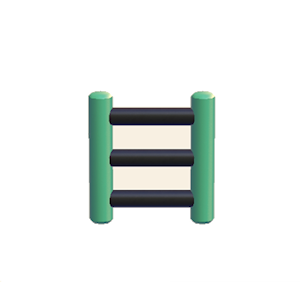 Aquamarine Iron ladder