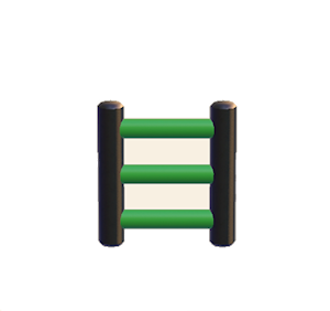 Green Iron ladder