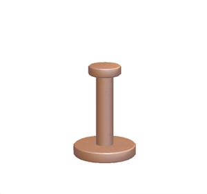 Orange Iron pillar