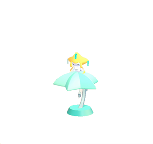Cyan Jirachi lamp