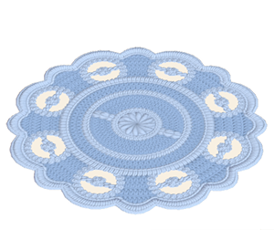 Navy Lace rug