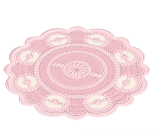 Pink Lace rug