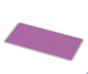 Purple Large narrow rug