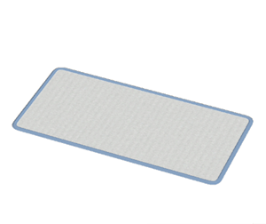Cyan Large narrow rug
