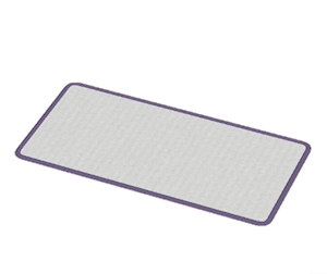 Plum Large narrow rug