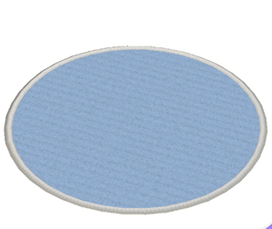 Cyan Large round rug