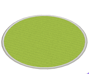 Lime Large round rug