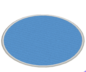 Blue Large round rug