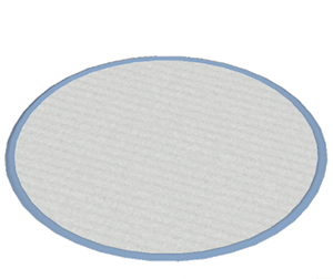 Cyan Large round rug