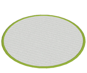 Lime Large round rug