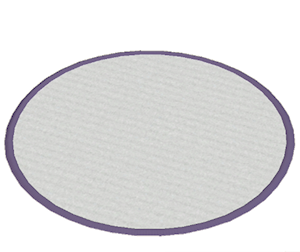Plum Large round rug