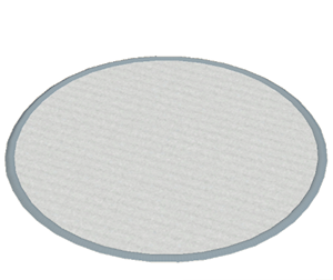 Gray Large round rug