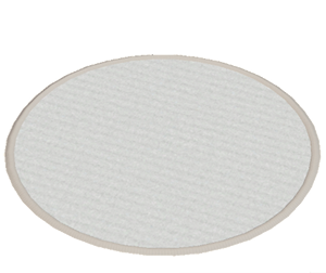 White Large round rug