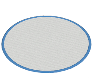 Blue Large round rug