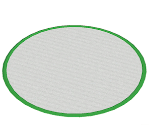 Green Large round rug