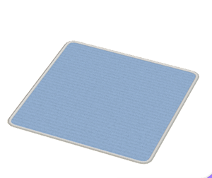 Cyan Large square rug