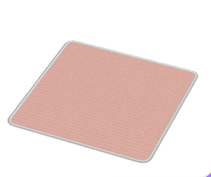 Pink Large square rug