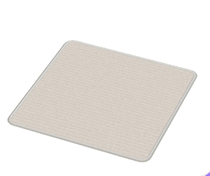 White Large square rug