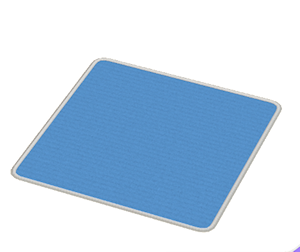 Blue Large square rug
