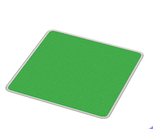 Green Large square rug