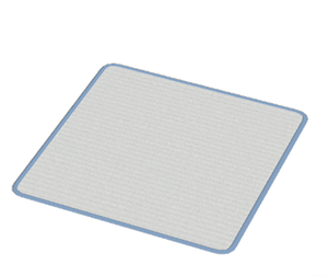 Cyan Large square rug