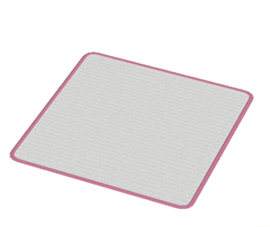 Rose Large square rug